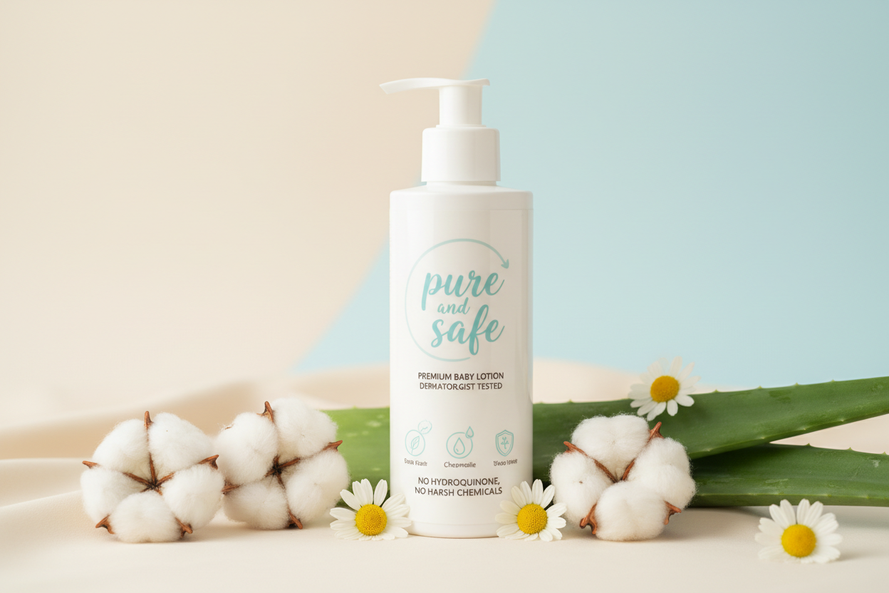 lotion bebe pure et sure sans hydroquinone ni produits chimiques